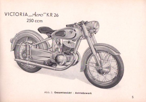 Victoria KR 26 Aero Bedienungsanleitung 4.1953
