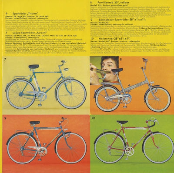 Victoria Fahrrad Prospekt ca. 1971