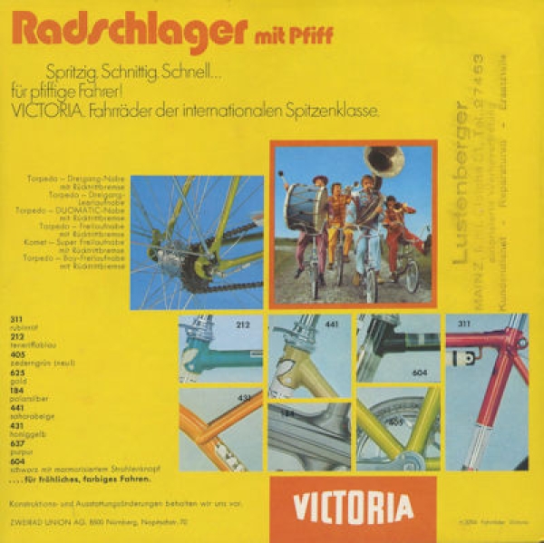Victoria Fahrrad Prospekt ca. 1971