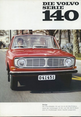 Volvo 140 Serie Prospekt 12.1968