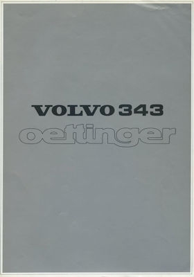 Volvo 343 Oettinger brochure ca. 1980