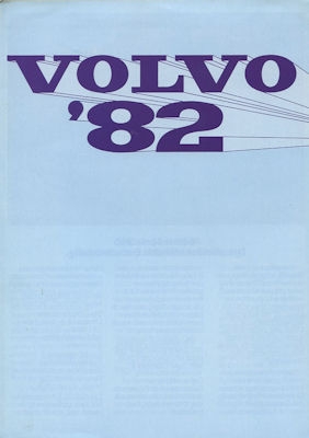 Volvo program 1982