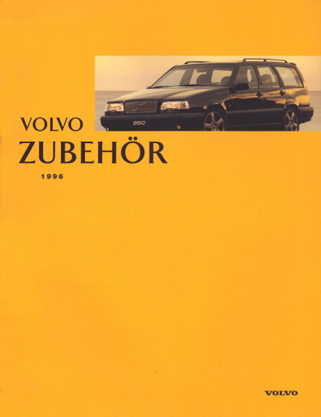Volvo Zubehör Prospekt 1996