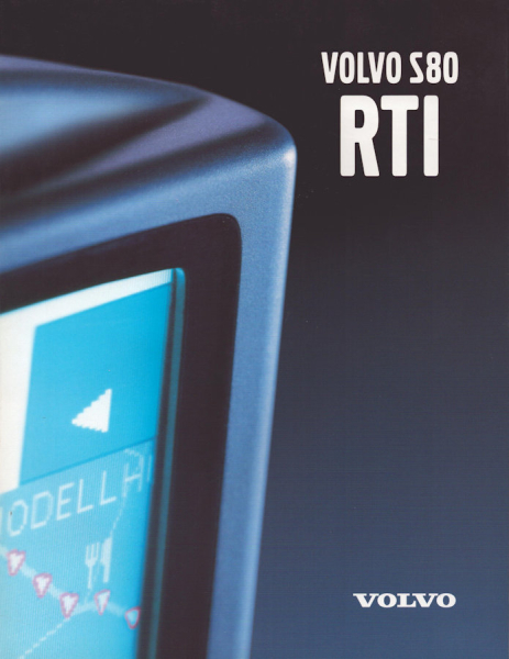 Volvo S 80 Navi RTI Prospekt 1999