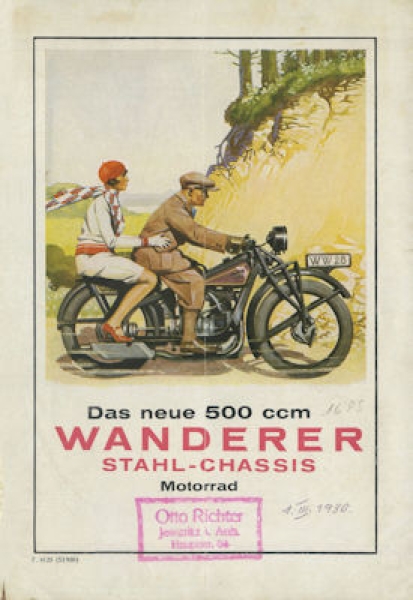 Wanderer K 500 Prospekt 5.1929