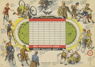 Wanderer Stundenplan 3.1938