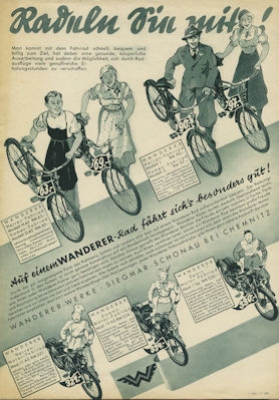 Wanderer Fahrrad Prospekt 7.1937