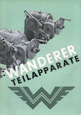 Wanderer Teilapparate Prospekt 1933