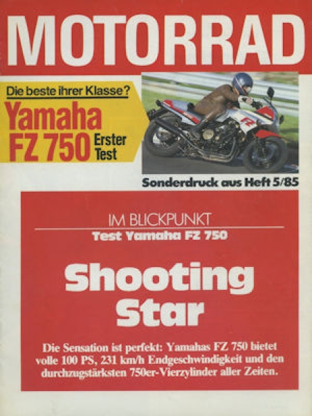 Yamaha FZ 750 Test 1985