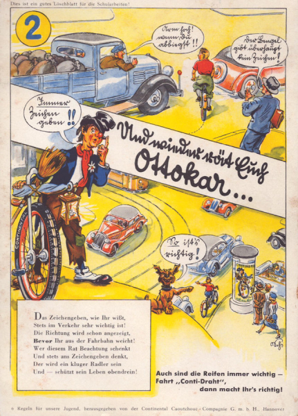 Continental Löschblatt “Ottocar Nr.2” 1930er Jahre