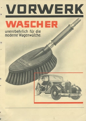 Vorwerk Washer for car washing brochure 1930s