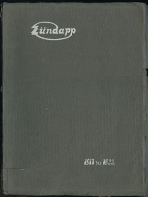 Zündapp company chronicle 1917-1923 original!