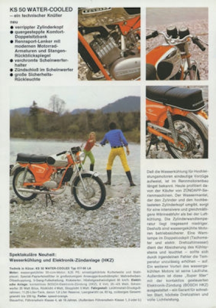 Zündapp Motorrad Programm 1974