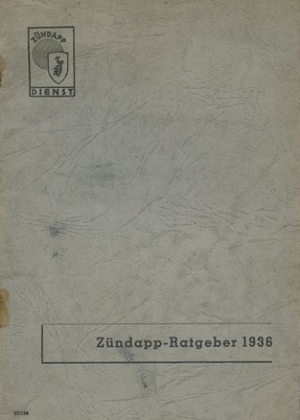 Zündapp Ratgeber 1936