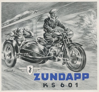 Zündapp KS 601 Prospekt ca. 1950