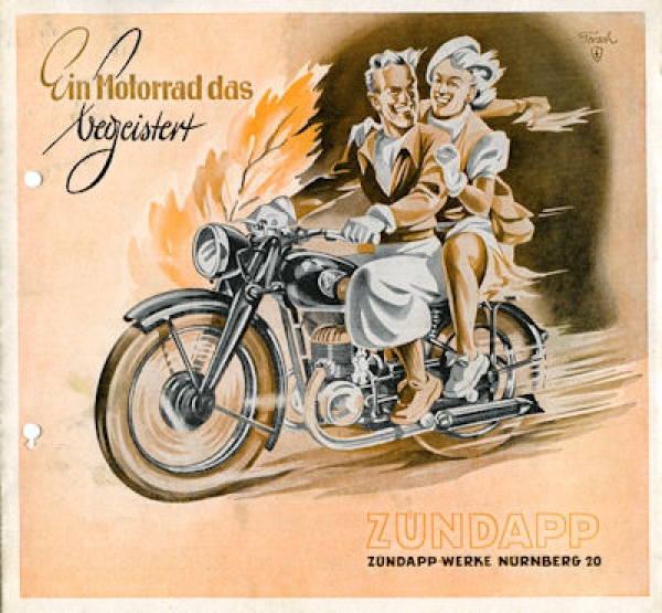 Zündapp DB 200 Prospekt ca. 1951