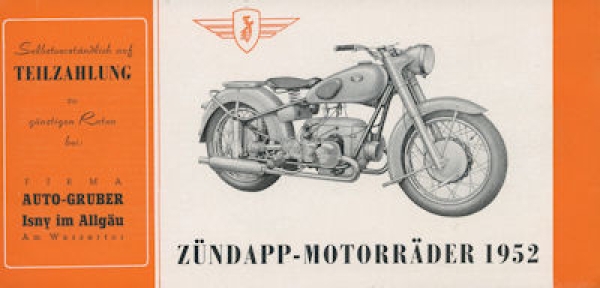 Zündapp Programm 1952