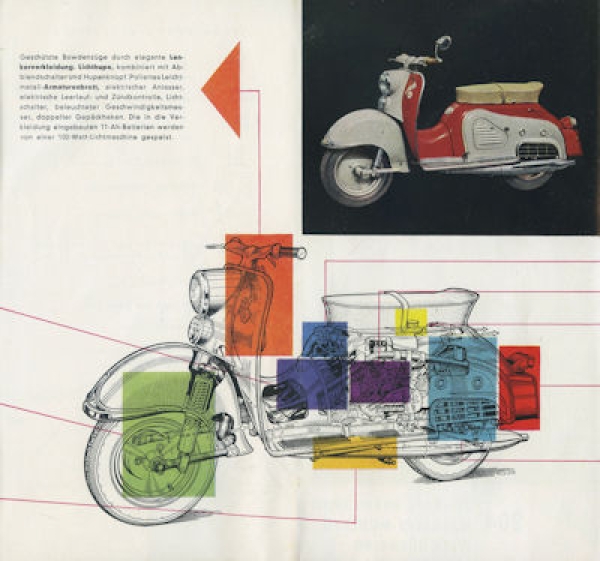 Zündapp Bella 204 Prospekt ca. 1958