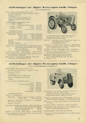 Deutsche Ackerschlepper Catalogue 1954