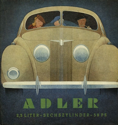 Adler 2,5 Ltr. Prospekt 1938