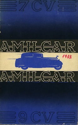 Amilcar Programm 1933 f