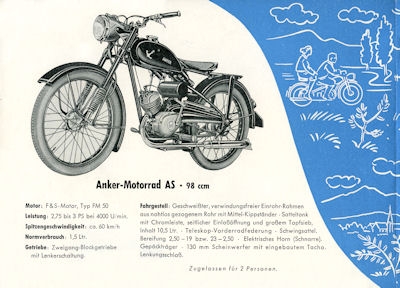 Anker program ca. 1952