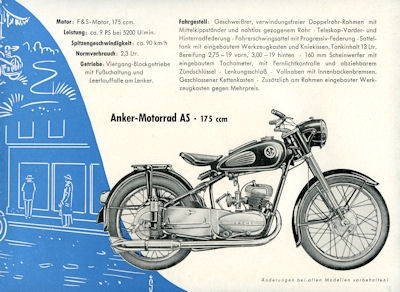 Anker program ca. 1952