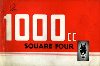 Ariel Square Four 1000 ccm Modell 4 G Prospekt 1930er Jahre