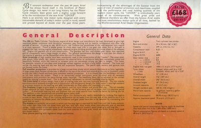 Ariel Leader brochure 1958