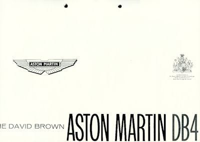 Aston Martin DB 4 brochure 1962