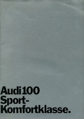 Audi 100 brochure 1972