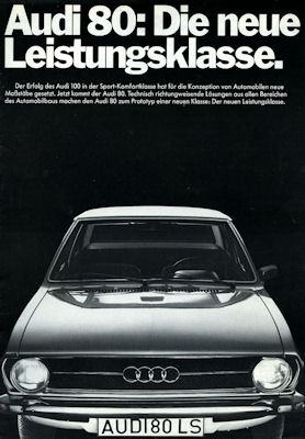 Audi 80 brochure 7.1972