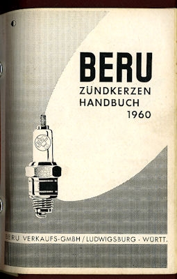 Beru Zündkerzen Taschen-Kalender 1960