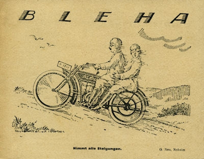 Bleha 2,5 HP brochure 1925