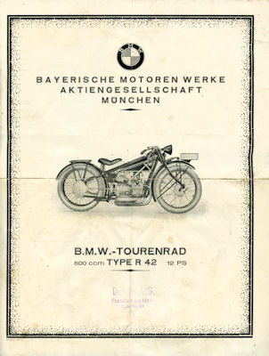 BMW R 42 Prospekt 5.1926