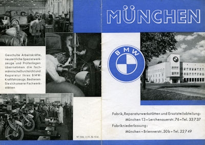 BMW Werkstätten in München 1936