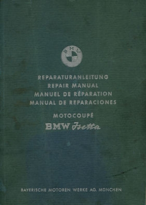 BMW Isetta 250 300 repair manual 1961