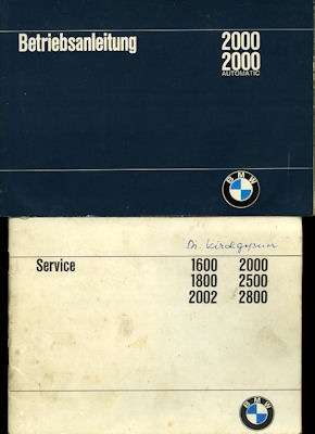 BMW 2000 2000 Automatic owner`s manual 1970