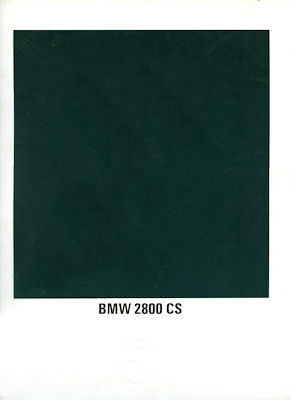 BMW 2800 CS brochure 12.1969