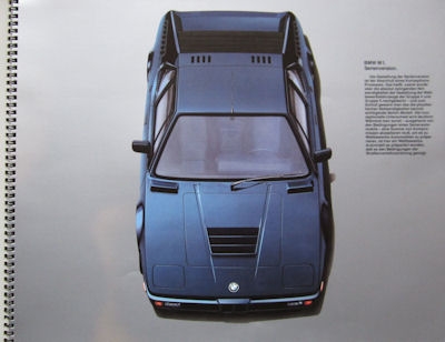 BMW M 1 brochure 2.1978