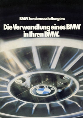 BMW Sonderausstattung Prospekt 1979