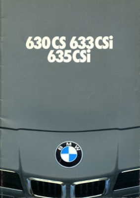 BMW 630 CS 633 635 CSI Prospekt 1979