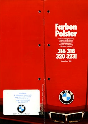 BMW 316-323i colors 1980