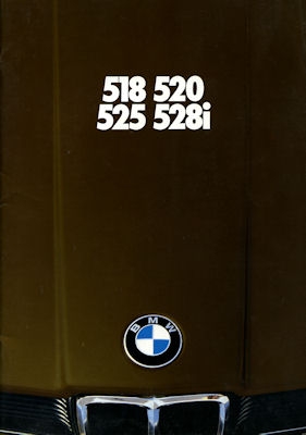 BMW 518 520 525 528i brochure 1980