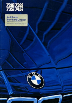 BMW 728i 732i 735i 745i brochure 1985