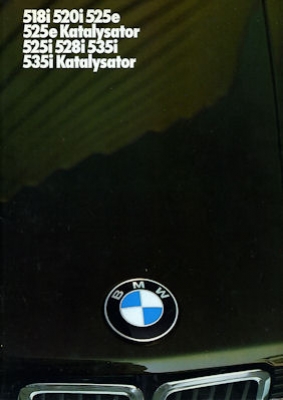 BMW 5er brochure 1986