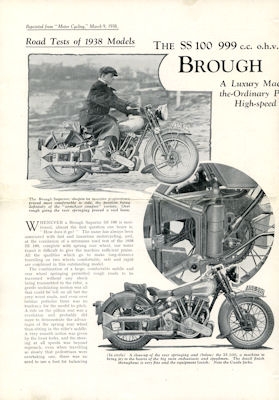 Brough Superior S.S. 100 Test 1938