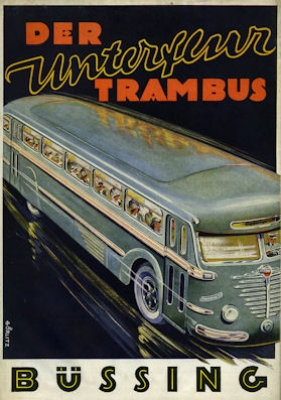 Büssing Bus 5000 TU brochure ca. 1950