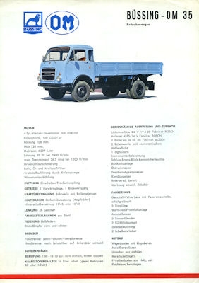Büssing OM 35 Prospekt ca. 1968