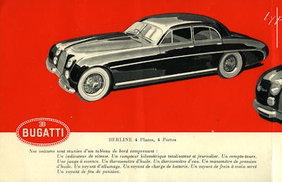 Bugatti Typ 101 Brochure 1957